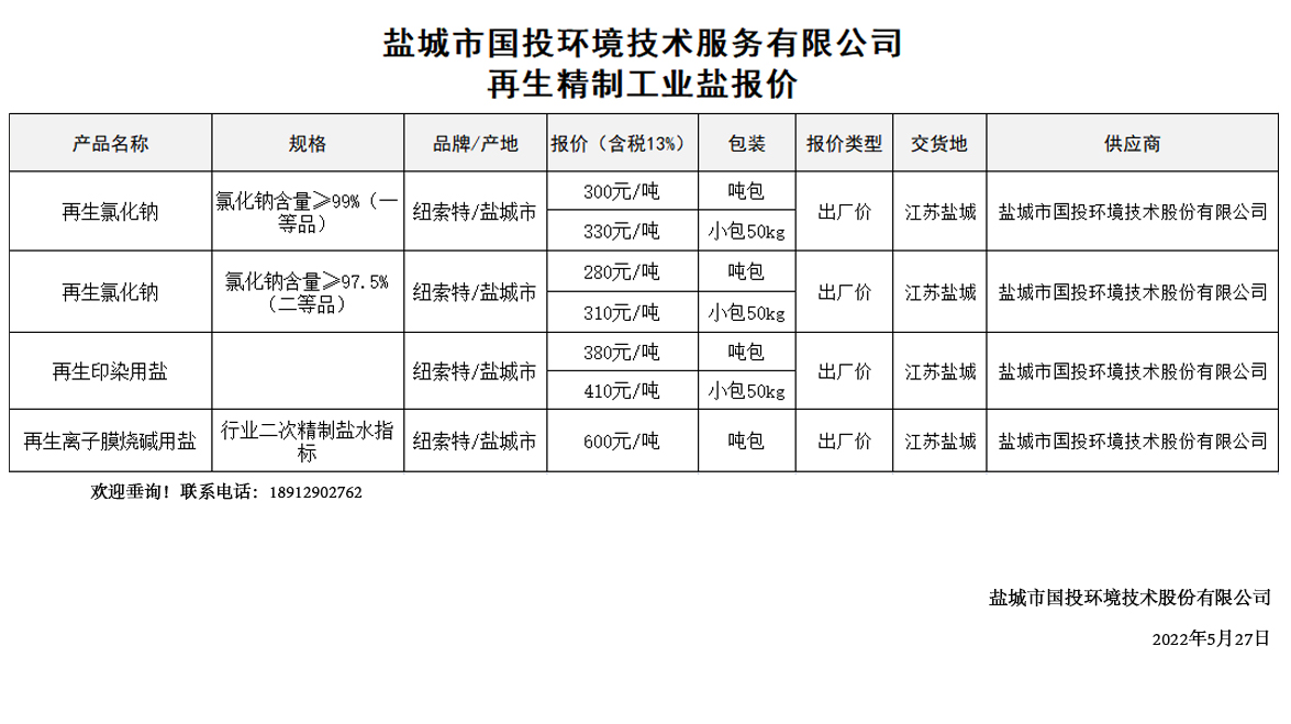 廢鹽處置